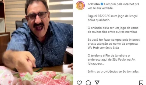 Apresentador Ratinho cai em ‘golpe do lençol de 1000 fios’ na internet