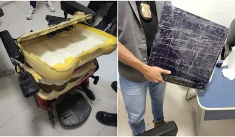VÍDEO: suspeito esconde drogas em cadeiras de rodas em aeroporto no Amazonas
