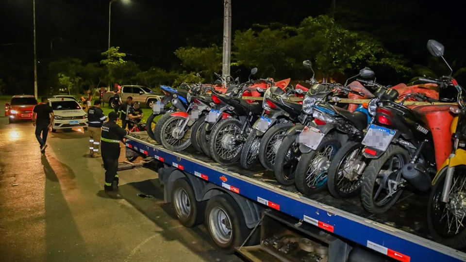 Mais de 140 motocicletas dos ‘rolezinhos’ são apreendidas em Manaus