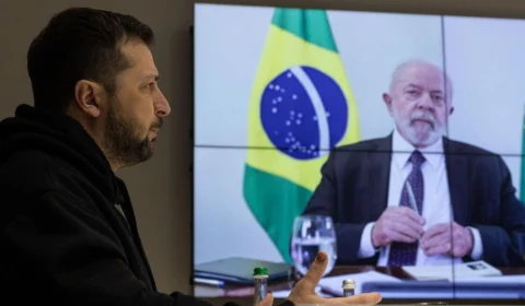 Planalto confirma viodeoconferência entre presidente Lula e Zelensky, da Ucrânia
