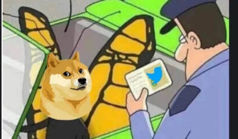 Elon Musk troca logo do Twitter por marca da criptomoeda Dogecoin