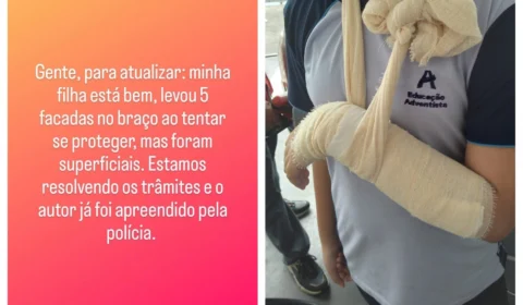 ‘Minha filha está bem’, diz mãe de aluna ferida em colégio adventista em Manaus