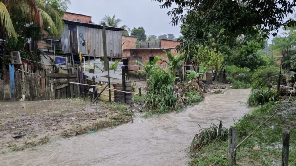 Defesa Civil atende ocorrências da chuva nesta quinta (7), em Manaus