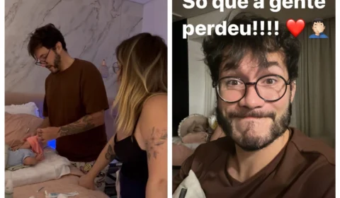 Vídeo: cai umbigo de Lua, filha de Viih Tube e Eli, e momento viraliza