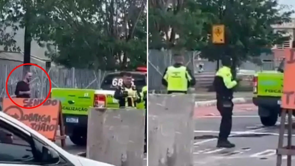 Vídeo: homem embriagado rouba viatura de agentes de trânsito no Pará