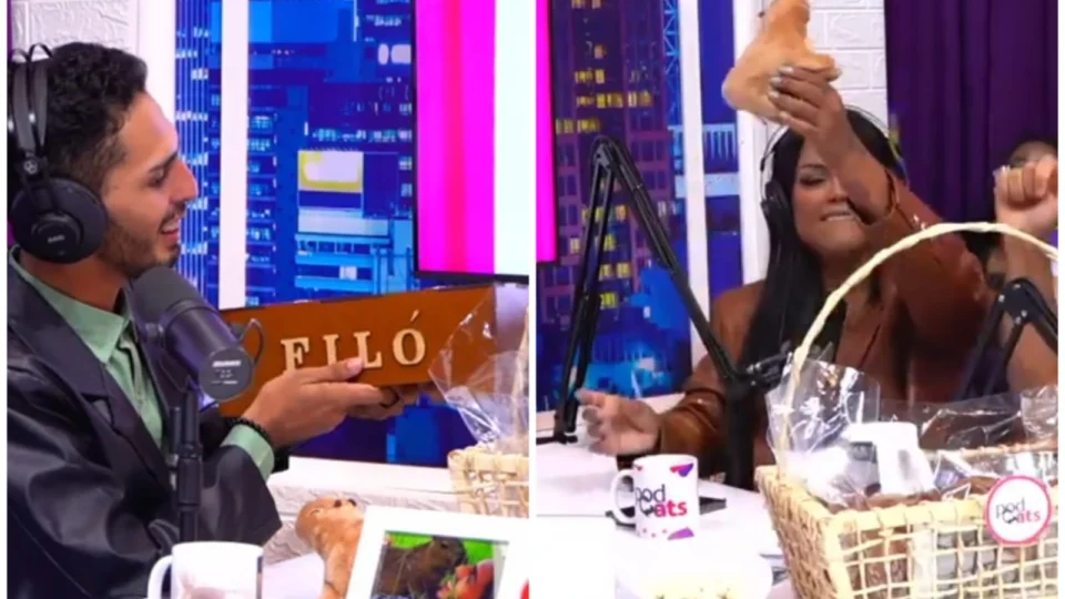 Camila Loures questiona Agenor sobre dar capivara falsa ao Ibama, em ‘PodCats’