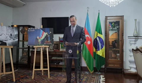 Na comemoração de 100 anos do líder do Azerbaijão, embaixador do país celebra 30 anos de relação comercial com o Brasil