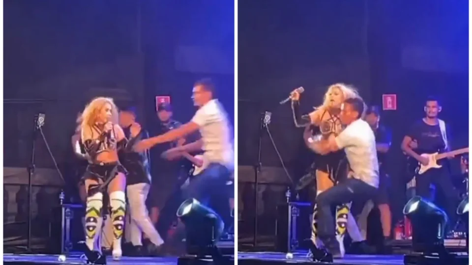Vídeo: fã de Joelma invade show no Acre e assusta equipe da cantora