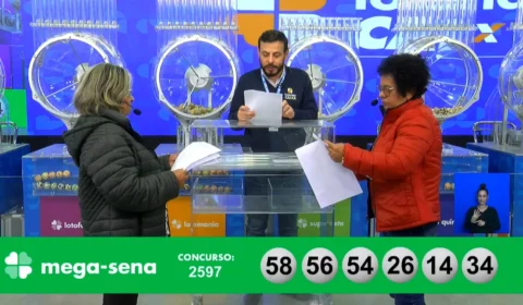 VÍDEO: confira números sorteados da Mega-Sena 2597 nesta quarta (31)