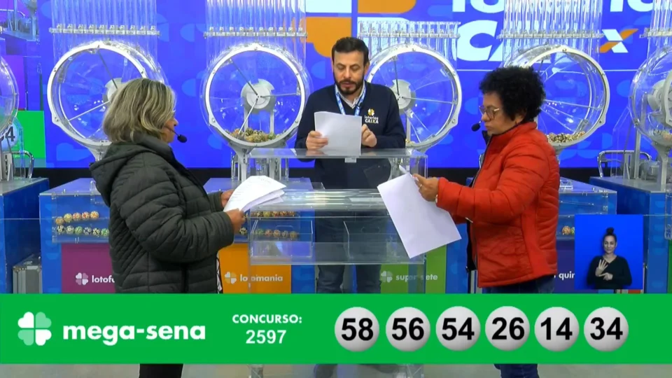 VÍDEO: confira números sorteados da Mega-Sena 2597 nesta quarta (31)