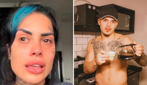Tati Zaqui anuncia fim de namoro com Thomaz Costa e chora em desabafo