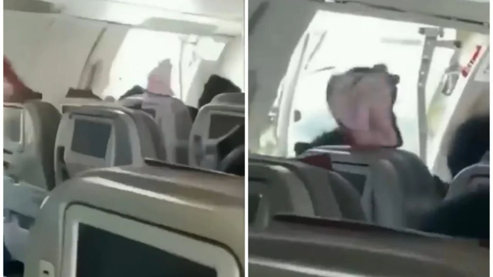 Aeronave realiza pouso com porta aberta na Coreia do Sul; veja vídeo