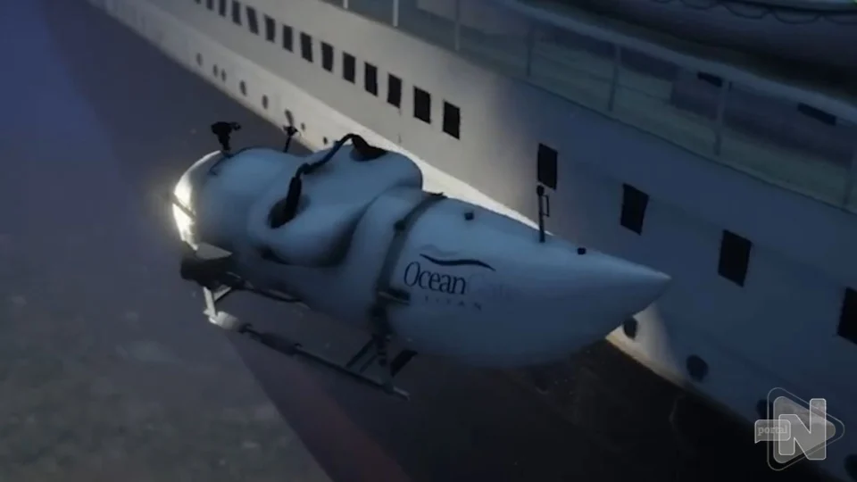 Vídeo: gamers recriam implosão do submarino Titan perto do Titanic