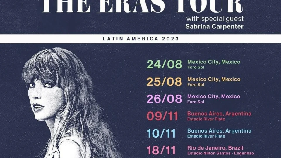 Taylor Swift divulga datas e preços de shows da ‘The Eras Tour’ no Brasil