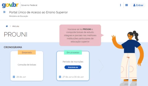Prouni: prazo de inscrições inicia nesta terça, 27, e encerra sexta-feira, 30