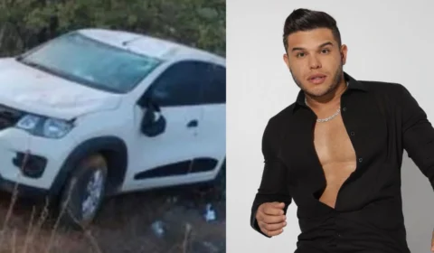 Tierry capota carro em acidente nesse final de semana em Caetanos, na Bahia