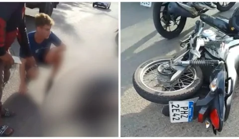 VÍDEO: entregador morre em acidente de moto enquanto fazia serviço em Manaus 