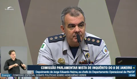 CPMI: coronel Naime nega omissão da PM em manifestações em Brasília