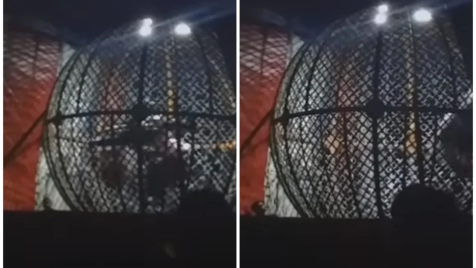 VÍDEO: colisão no ‘Globo da Morte’ deixa feridos em circo no interior do RJ