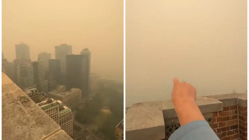 VÍDEO: incêndios florestais no Canadá invadem EUA com fumaça nesta quarta, 7
