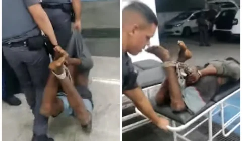 VÍDEO: PMs são afastados após amarrarem pés e mãos de suspeito em São Paulo