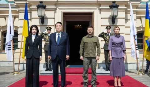 Presidente da Coreia do Sul faz visita inusitada à Ucrânia em sinal de apoio