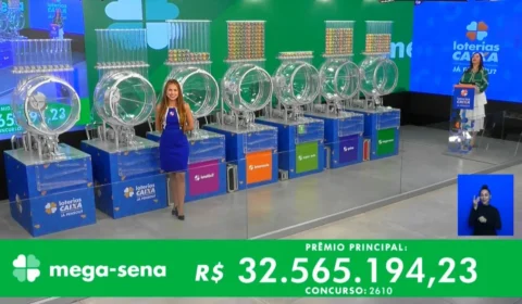 VÍDEO: confira números sorteados da Mega-Sena 2610 nesta quarta-feira, 12