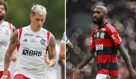 Gerson e Varela trocam socos durante treino do Flamengo
