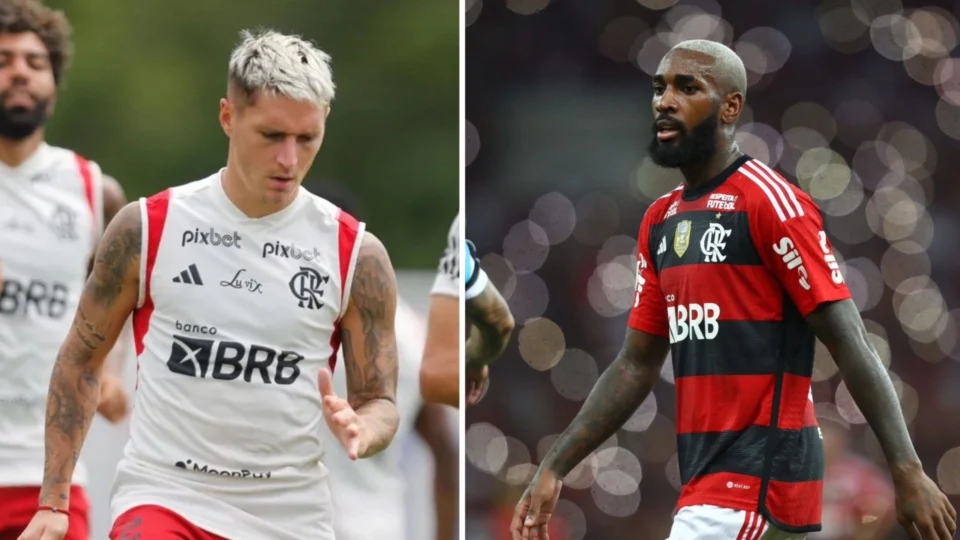 Gerson e Varela trocam socos durante treino do Flamengo
