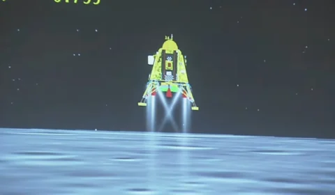 Índia é o primeiro país a pousar no polo sul da Lua; região é inexplorada