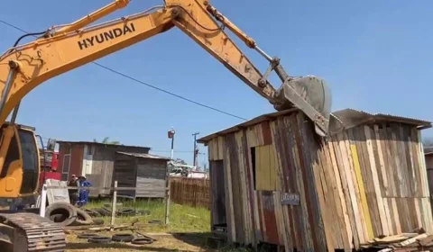 Terra Prometida: 104 casas são demolidas em área ocupada no Acre