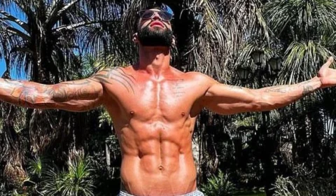 Gusttavo Lima vira motivo de piada após publicar foto do corpo nas redes sociais