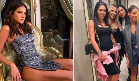 Fãs de Bruna Marquezine criticam Shantal por postar foto com noiva de Neymar