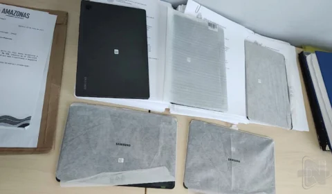 VÍDEO: suspeito é preso por roubar diversos tablets de empresa em Manaus