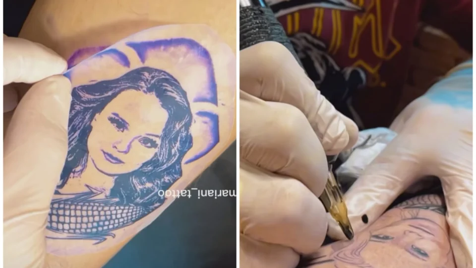 Empresário tatua rosto de Larissa Manoela com milho e PIX; confira resultado