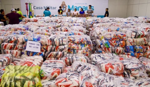 Prefeitura doa 102 toneladas de alimentos arrecadadas no ‘#SouManaus 2023’