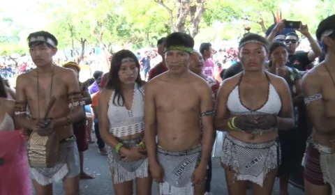 VÍDEO: Indígenas seguem com ato contra Marco Temporal em RR