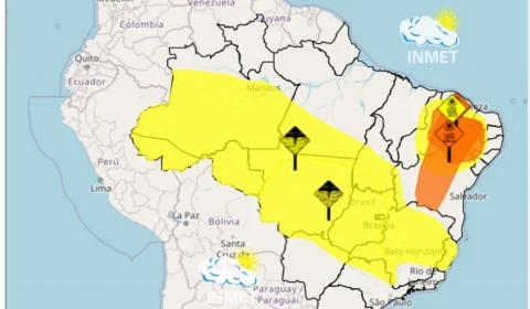 Tocantins deve registrar chuva intensa e tempestade neste fim de semana