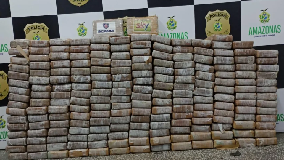 Manaus: cocaína avaliada em R$ 16 milhões é apreendida em operação