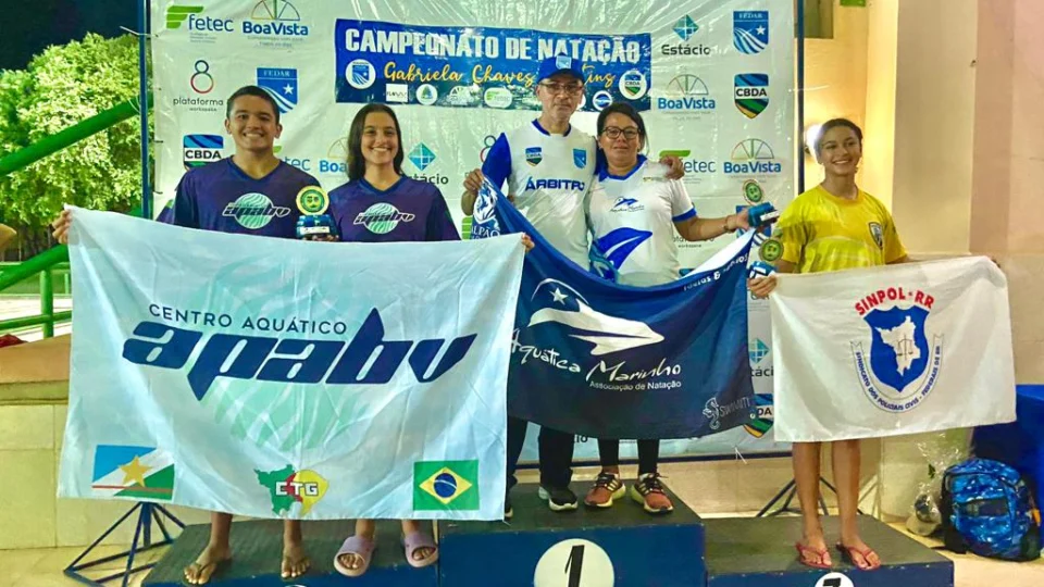 Atletas conquistam 7 novos recordes em Campeonato de Natação em Boa Vista
