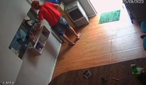 VÍDEO: garrafa de café é furtada de funerária em Paraíso do Tocantins