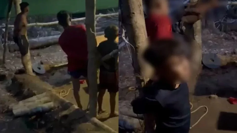 Indígenas são amarrados a troncos por garimpeiros dentro de reserva yanomami