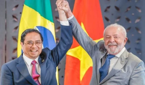 Lula se reúne com primeiro-ministro do Vietnã no Itamaraty