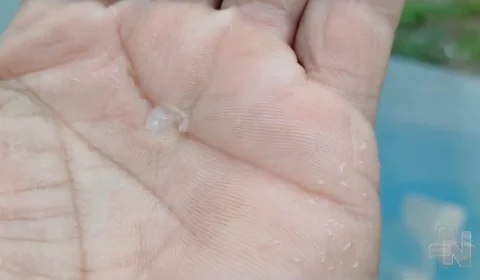 VÍDEO: imagens mostram chuva de granizo em Manaus