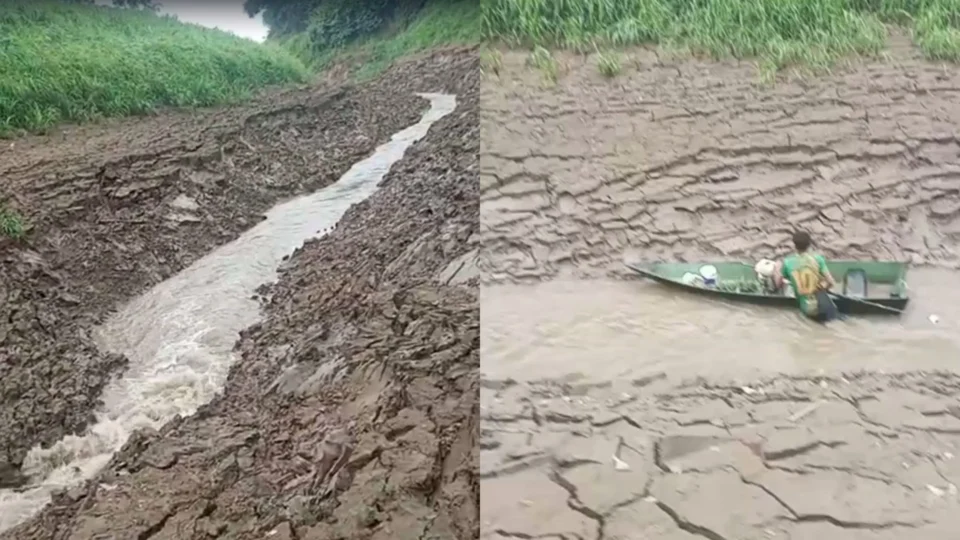 VÍDEO: estiagem deixa ribeirinhos totalmente isolados em Borba-AM