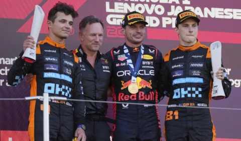 F1: Max Verstappen vence Grande Prêmio do Japão; Norris e Piastri vão ao pódio