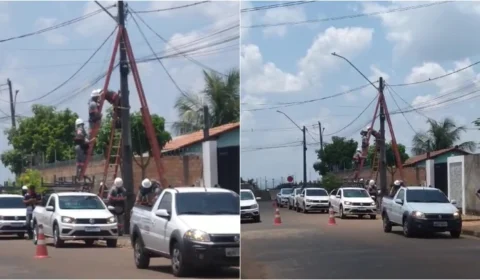 Colaborador da RR Energia é eletrocutado durante serviço em poste de iluminação