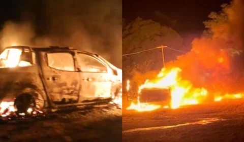 VÍDEO: populares se revoltam e incendeiam viaturas do ICMBio no interior do AM