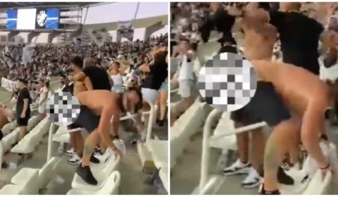 VÍDEO: torcedor do Vasco comemora vitória abaixando as calças e viraliza na web