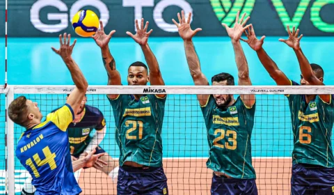Brasil vence Ucrânia e voltar a sonhar com vaga nas Olimpíadas de Paris 2024